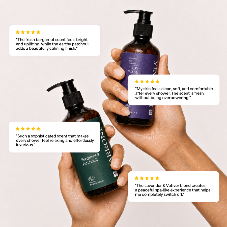 Morning-Night Shower Duo ( morning freshness & night relaxation )
