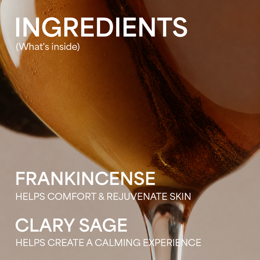 Calming & Mind Relaxing Body Wash, Infused With Frankincense & Clary Sage Essential Oils