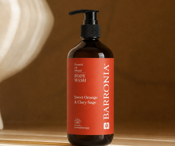 Morning Freshness & Mind Energizing Body Wash, infused with sweet orange & clary sage essential oil