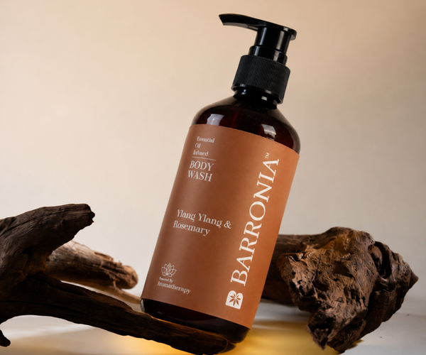 Stress relief & Calming Body Wash, Infused With Ylang Ylang & Rosemary Essential Oils